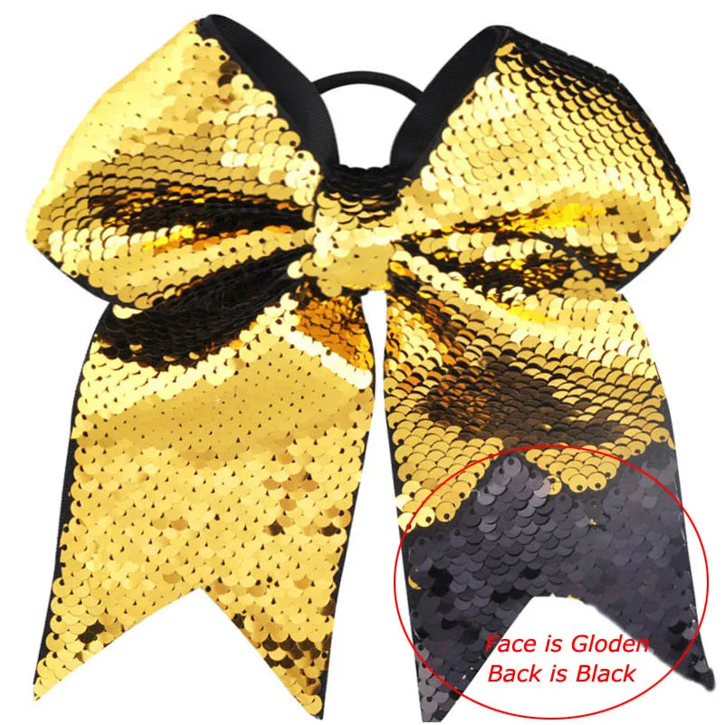 8 Inch Double-faced Mermaid Sequins Hair Bow for Girls