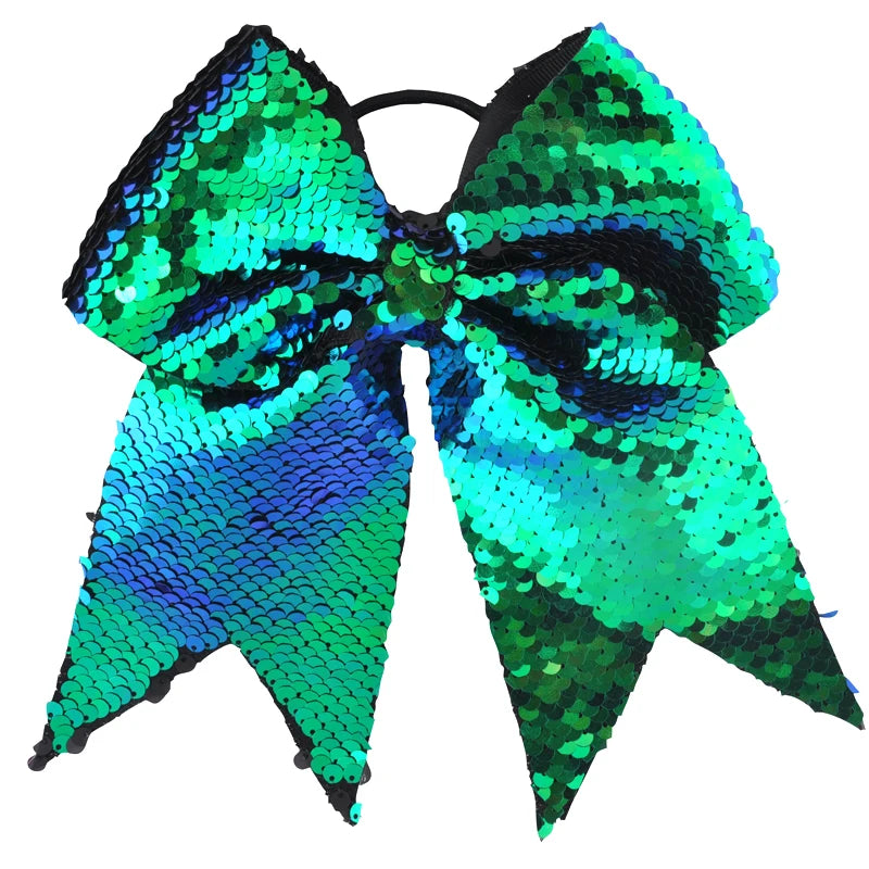 8 Inch Double-faced Mermaid Sequins Hair Bow for Girls