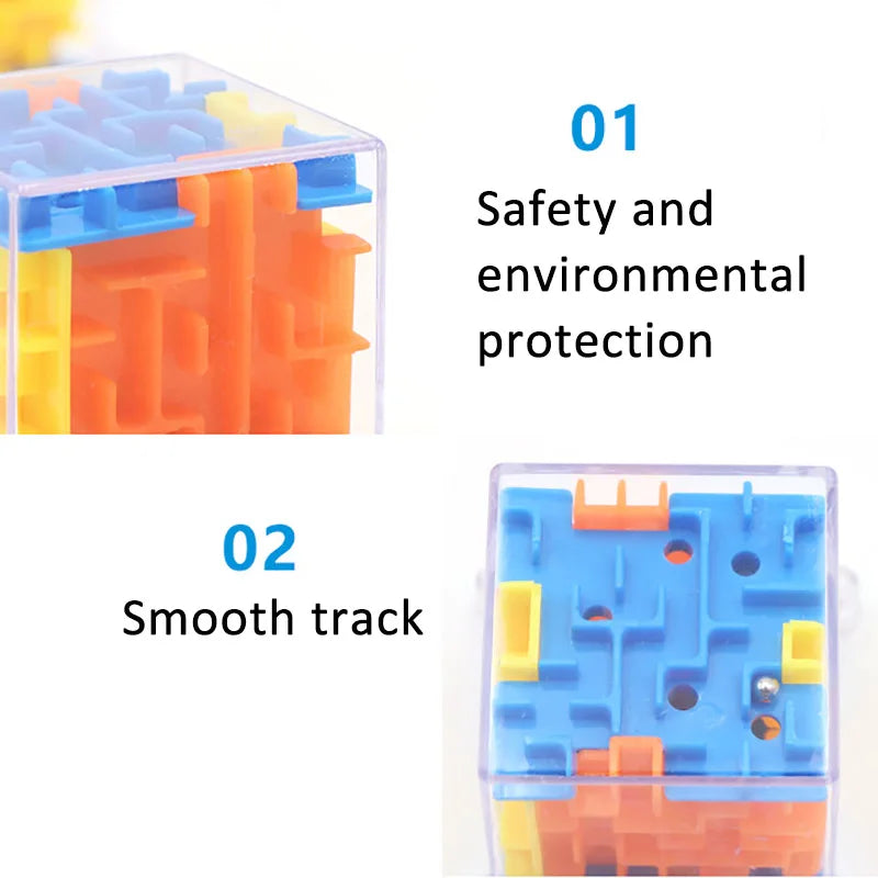 Mini 3D Maze Magic Cube Puzzle Toy for Children Stress Relief