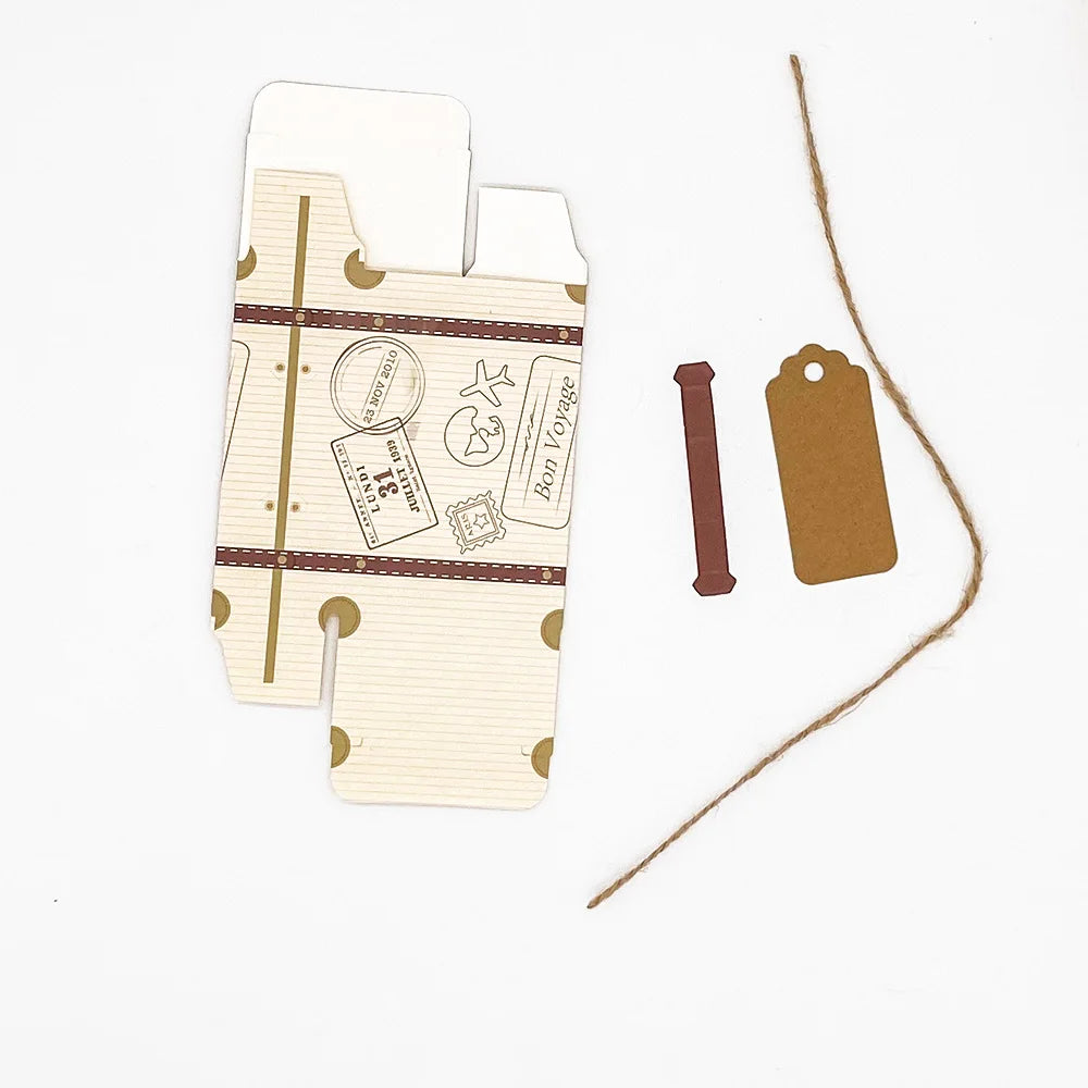 Travel Suitcase Candy Gift Boxes Classic Elegant Favor Boxes