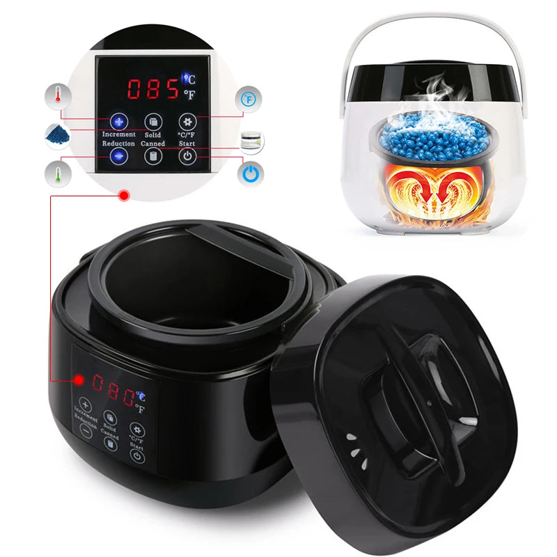 500CC Wax Heater Warmer with Smart LCD for Hair Removal