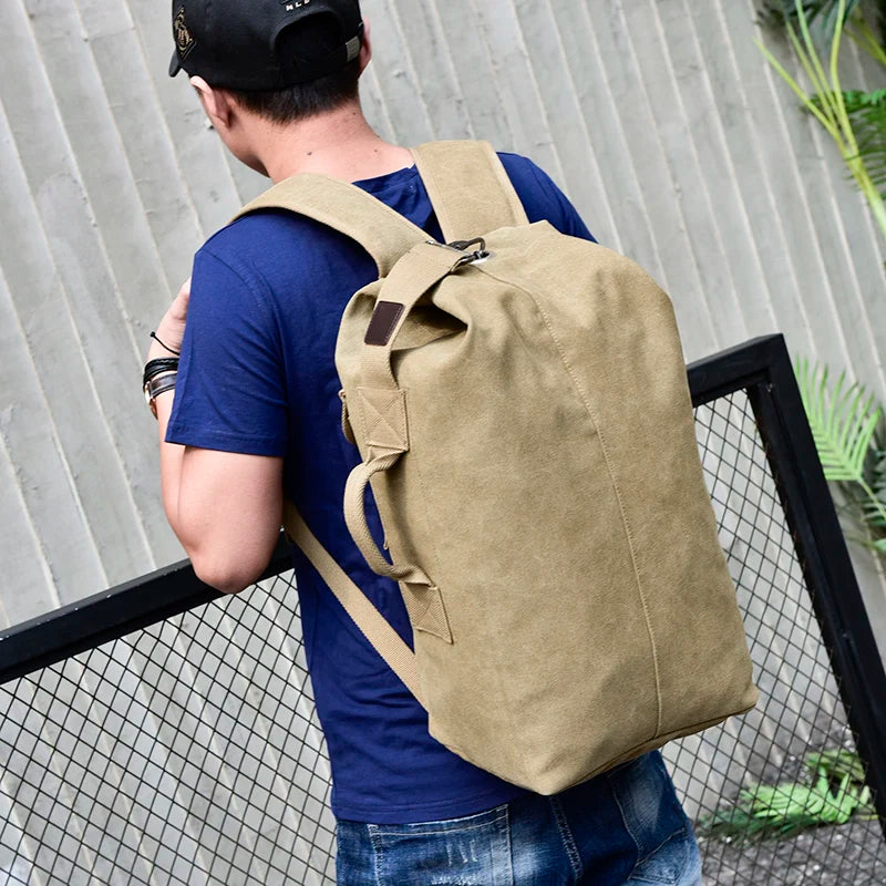 Man Travel Backpack Large Capacity High Quality Canvas Bags