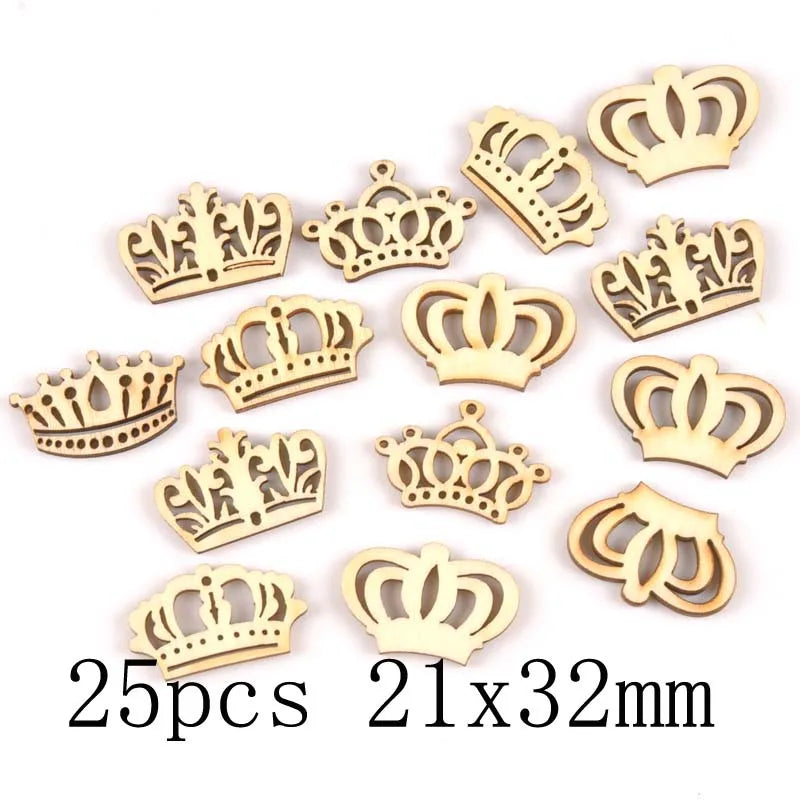 Mixed Leaf Animal Butterfly Chips Wooden Cutouts Craft Embellishments mt2520