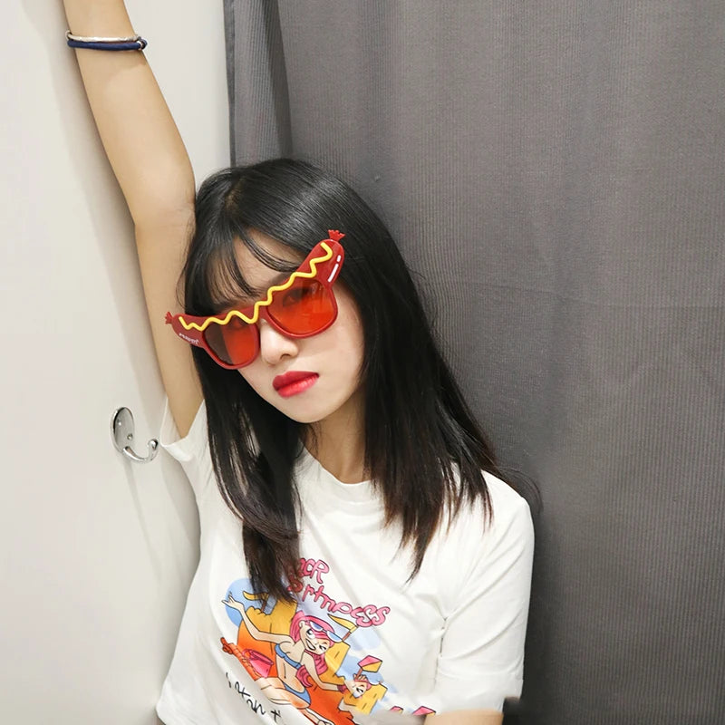 Birthday Party Sunglasses Funny Happy Birthday Heart Shaped Glasses for Tropical Fancy Dress Favors