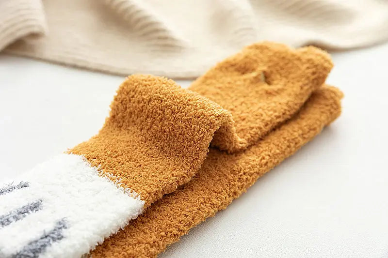 Socks Women Thicken Warm Cute Cat Paw Colorful Winter Sox