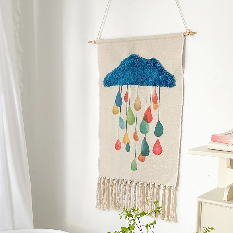 Macrame Wall Hanging Tapestry Nordic Cotton Tassel Boho Decor