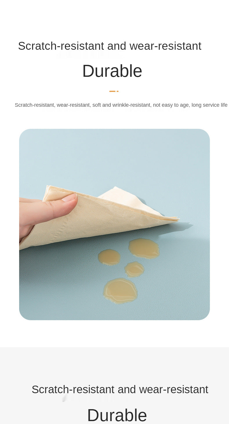 White Mousepad Large Gaming Desk Mat Waterproof Non-Slip PU Suede