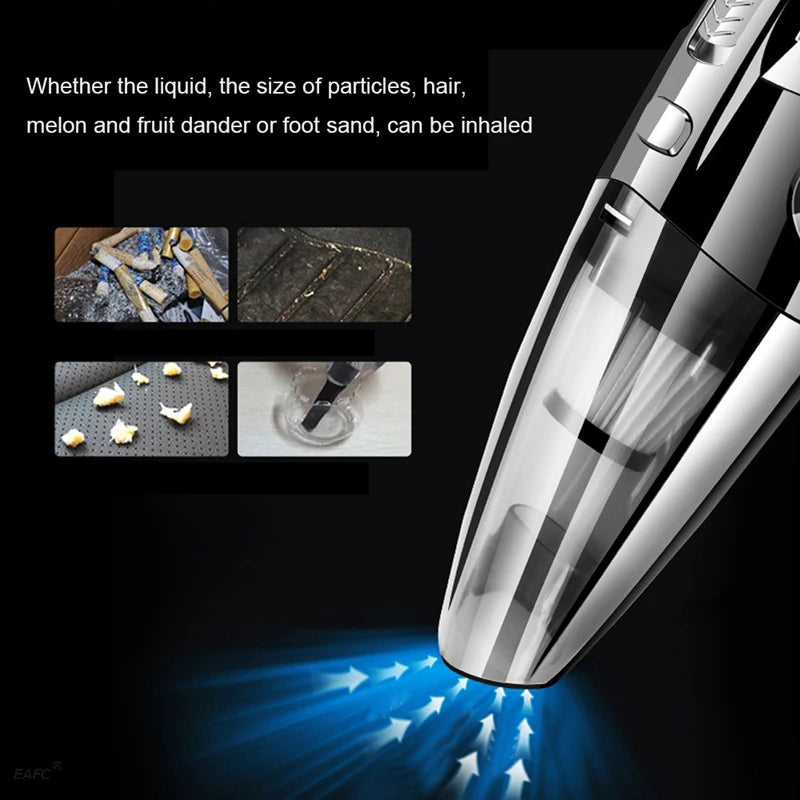 Wireless Vacuum Cleaner with Powerful Cyclone Suction for Car and Home Pet Hair