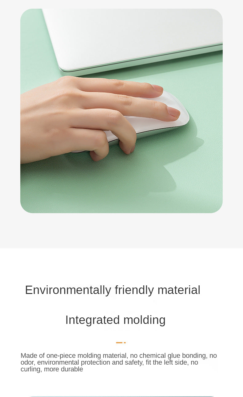 White Mousepad Large Gaming Desk Mat Waterproof Non-Slip PU Suede