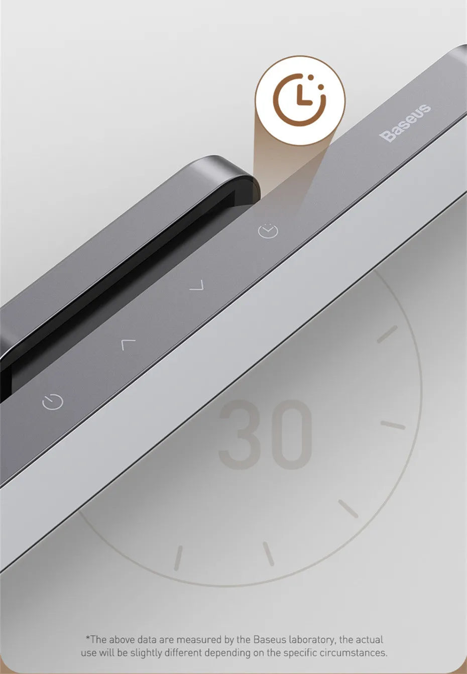 Baseus Rechargeable Magnetic LED Table Lamp with Stepless Dimming for Cabinet Bedroom and Kitchen Use