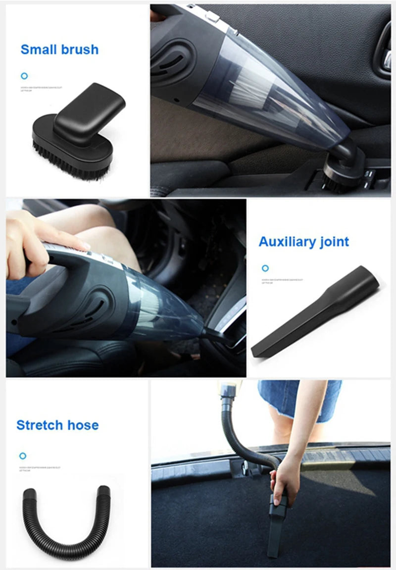 Wireless Vacuum Cleaner with Powerful Cyclone Suction for Car and Home Pet Hair