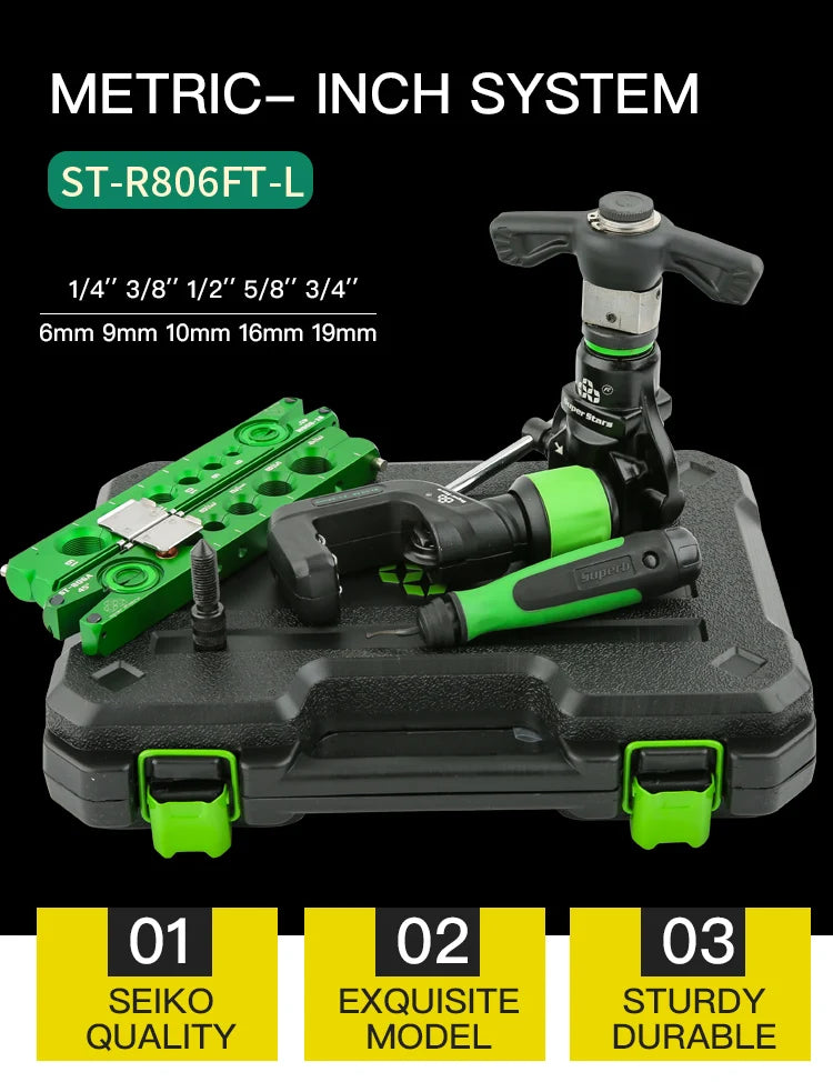 DSZH ST-R806FT 806A Copper Pipe Expander Set Tool Kit