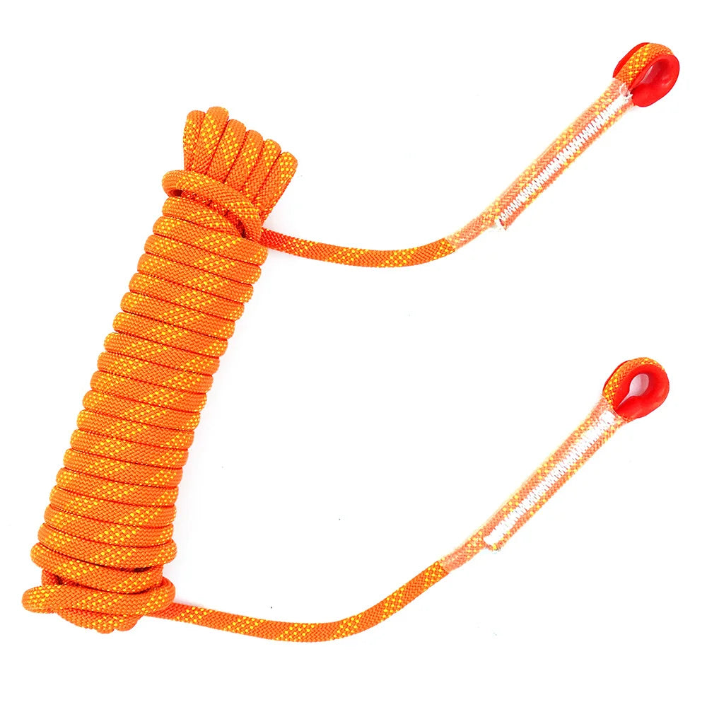 12mm 50m Outdoor Climbing Rope Static Rescue Rope for Mountaineering and Emergency Survival Gear