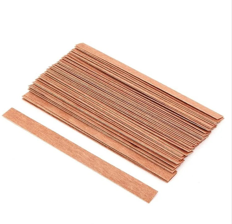30pcs Wooden Candle Wicks Set with Clip Base for DIY Candle Making