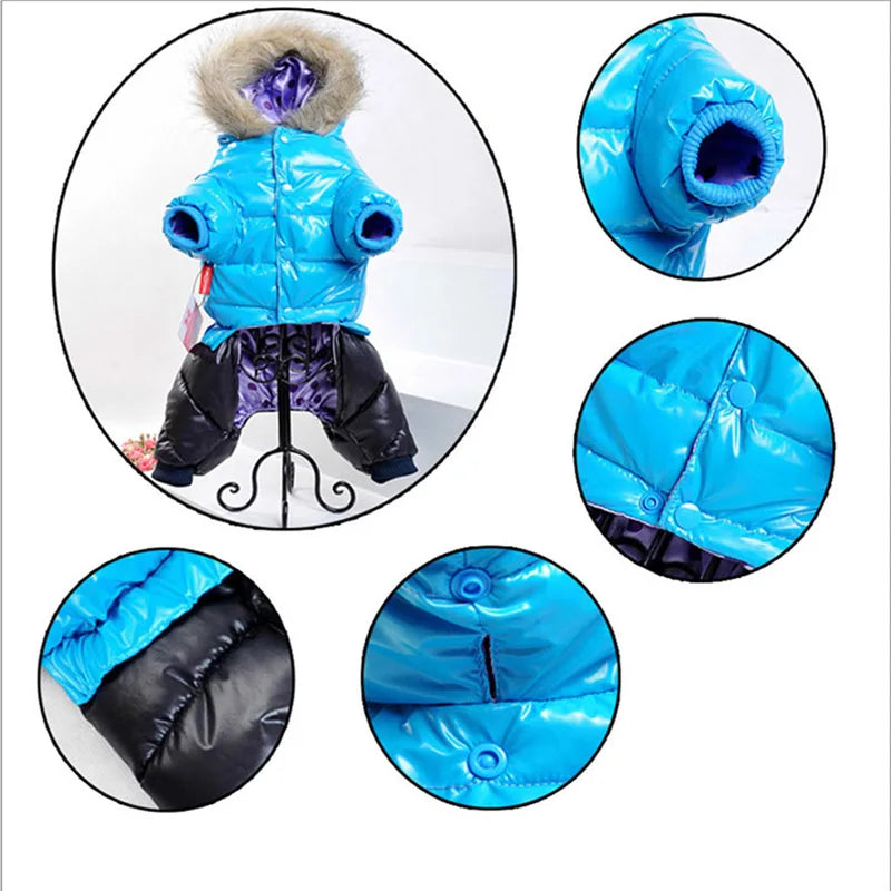 Winter Dog Clothes For Small Dogs Waterproof Soft Fur Hoodies Puppy Jacket Thicken Warm Puppy Pet Chihuahua Yorkie Pets Clothing