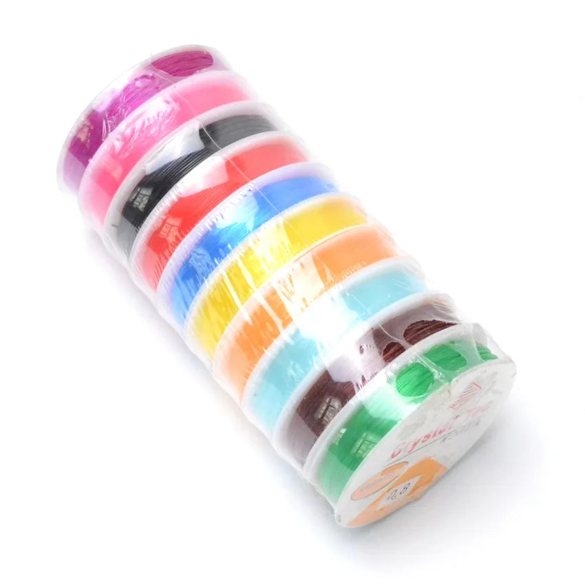 Craft Beading Cord 0.4-1.0mm Strong Elastic Thread for DIY Jewelry
