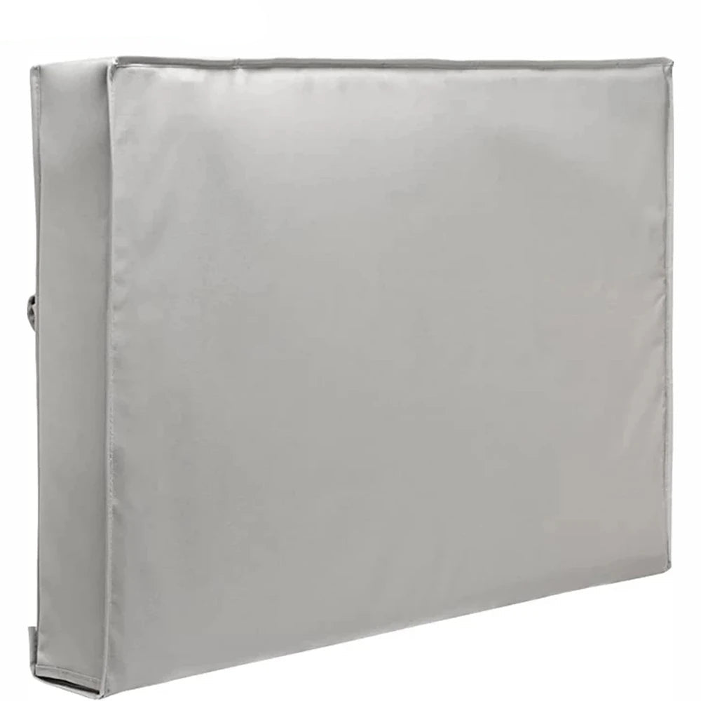 Grey Outdoor TV Screen Cover Weatherproof Universal Protector for 22 to 65 Inch LCD Televisions Dustproof and Waterproof Case