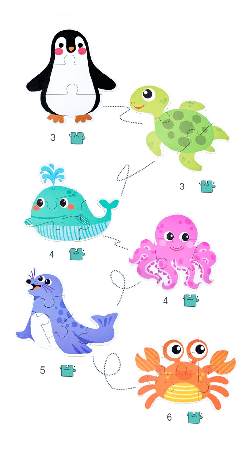 Baby Puzzle Montessori Educational Toys Wood 3D Jigsaw Puzzles For Kids 2-4 Years