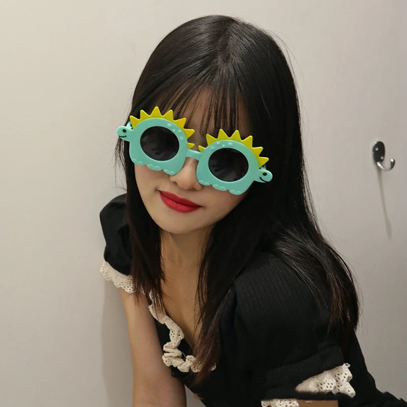 Birthday Party Sunglasses Funny Happy Birthday Heart Shaped Glasses for Tropical Fancy Dress Favors