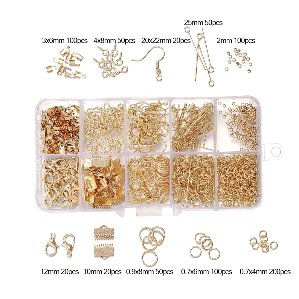 Alloy Accessories Jewelry Findings Set for DIY Jewelry Making