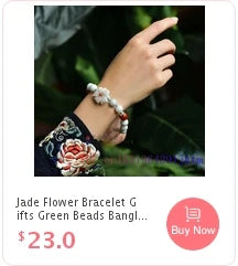 Green Jade Flower Barrette Hairpin 18K Gold Vintage Clip