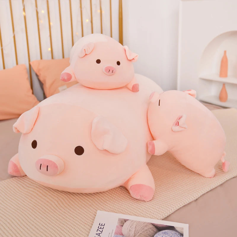 Squish Pig Stuffed Doll Plush Piggy Toy Soft Pillow Cushion for Kids and Babies Available in 40cm 50cm 60cm 80cm