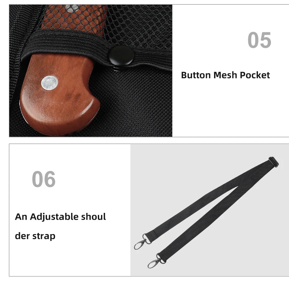 WESSLECO Portable Chef Knife Bag Roll Case with Durable Storage Pockets for Easy Organization