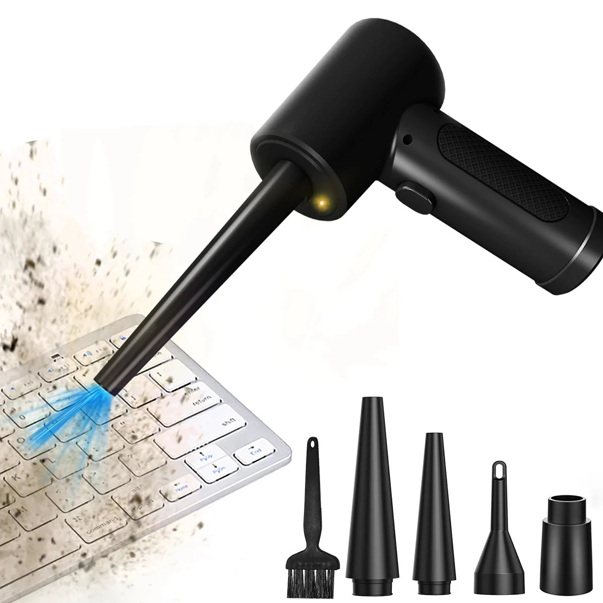 Cordless Electric Air Duster 51000RPM Wireless Compressed Air Blower for Cleaning Electronics and Home Surfaces