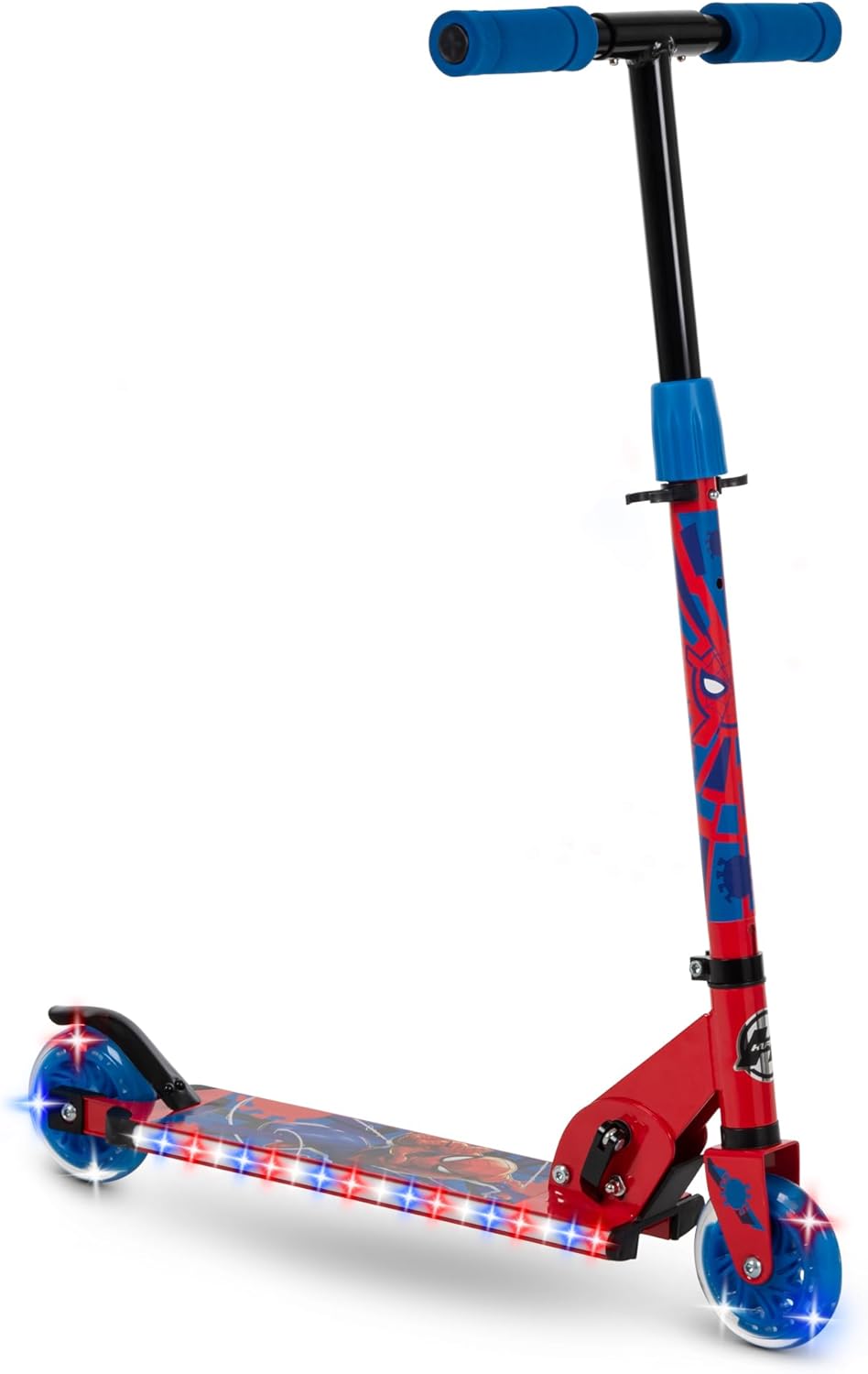 Huffy Marvel Spider-Man Electro Light Inline Scooter with LED Lights - Red