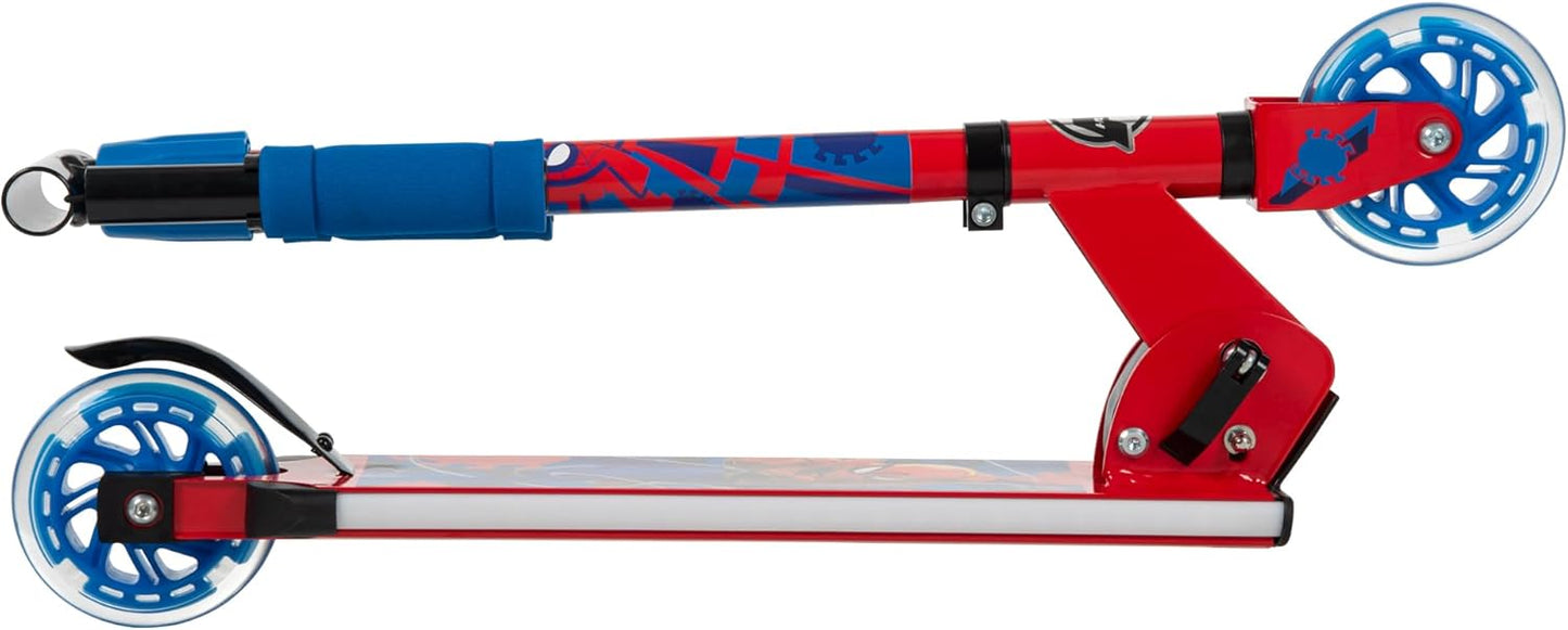 Huffy Marvel Spider-Man Electro Light Inline Scooter with LED Lights - Red