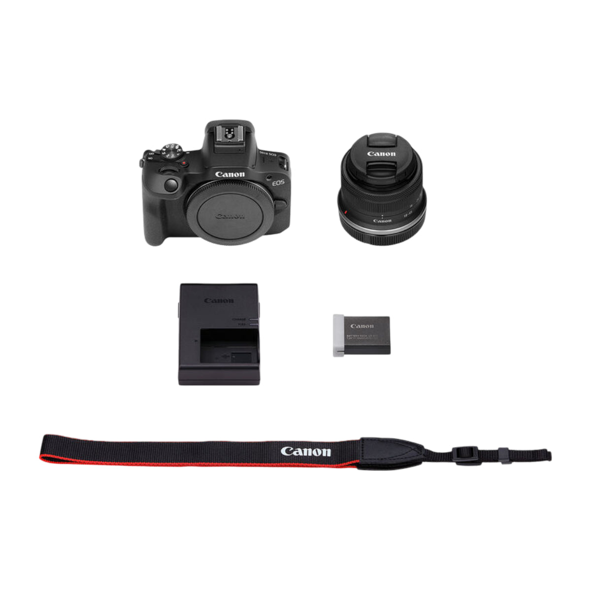 Bundle: Canon EOS R100 Mirrorless Camera + Lexar 512GB Silver Plus UHS-I SDXC Memory Card