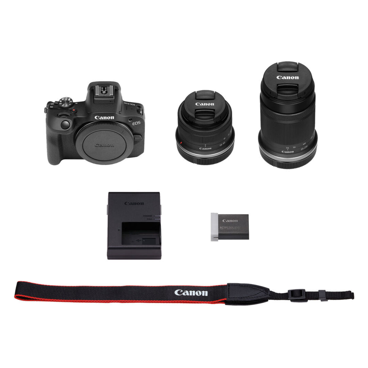 Bundle: Canon EOS R100 Mirrorless Camera with Lenses Kit + Epson EcoTank ET-2800 Wireless Color All-in-One Cartridge-Free Supertank Printer
