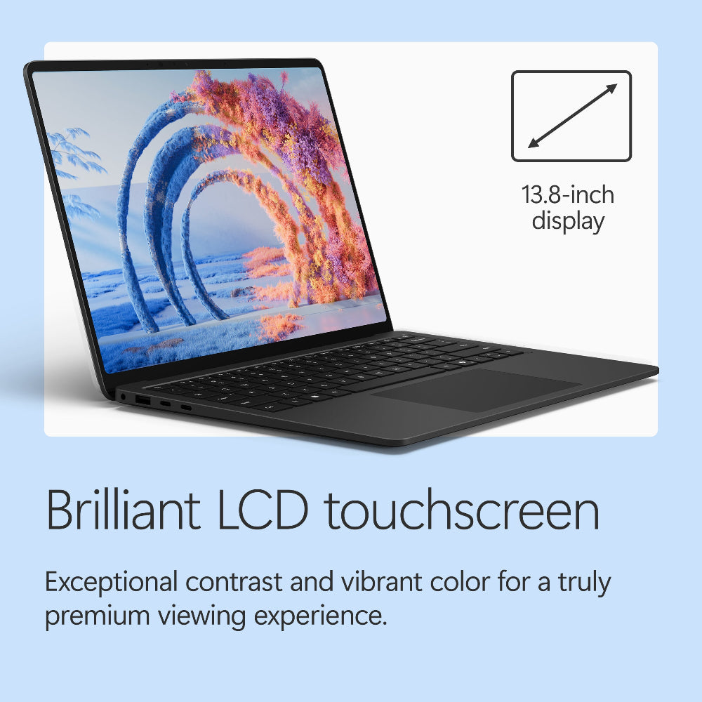 Microsoft Surface Laptop - 13.8-inch - Snapdragon X2 Elite (12 core) - 16GB RAM - 512GB SSD - Device Only - Black - Windows 11 - Latest Model (8th Edition)