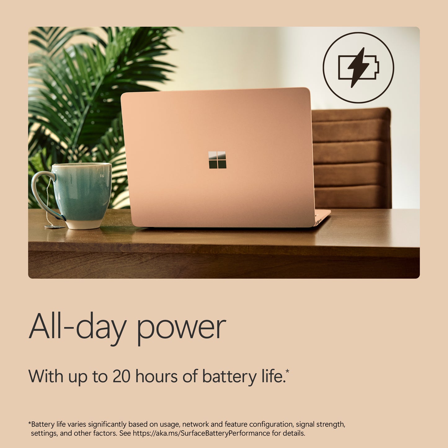 Microsoft Surface Laptop - 13.8-inch - Snapdragon X2 Elite (12 core) - 16GB RAM - 512GB SSD - Dune - Windows 11 - Latest Model (8th Edition)
