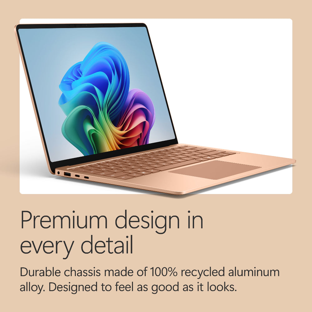 Microsoft Surface Laptop - 13.8-inch - Snapdragon X2 Elite (12 core) - 16GB RAM - 512GB SSD - Device Only - Dune - Windows 11 - Latest Model (8th Edition)