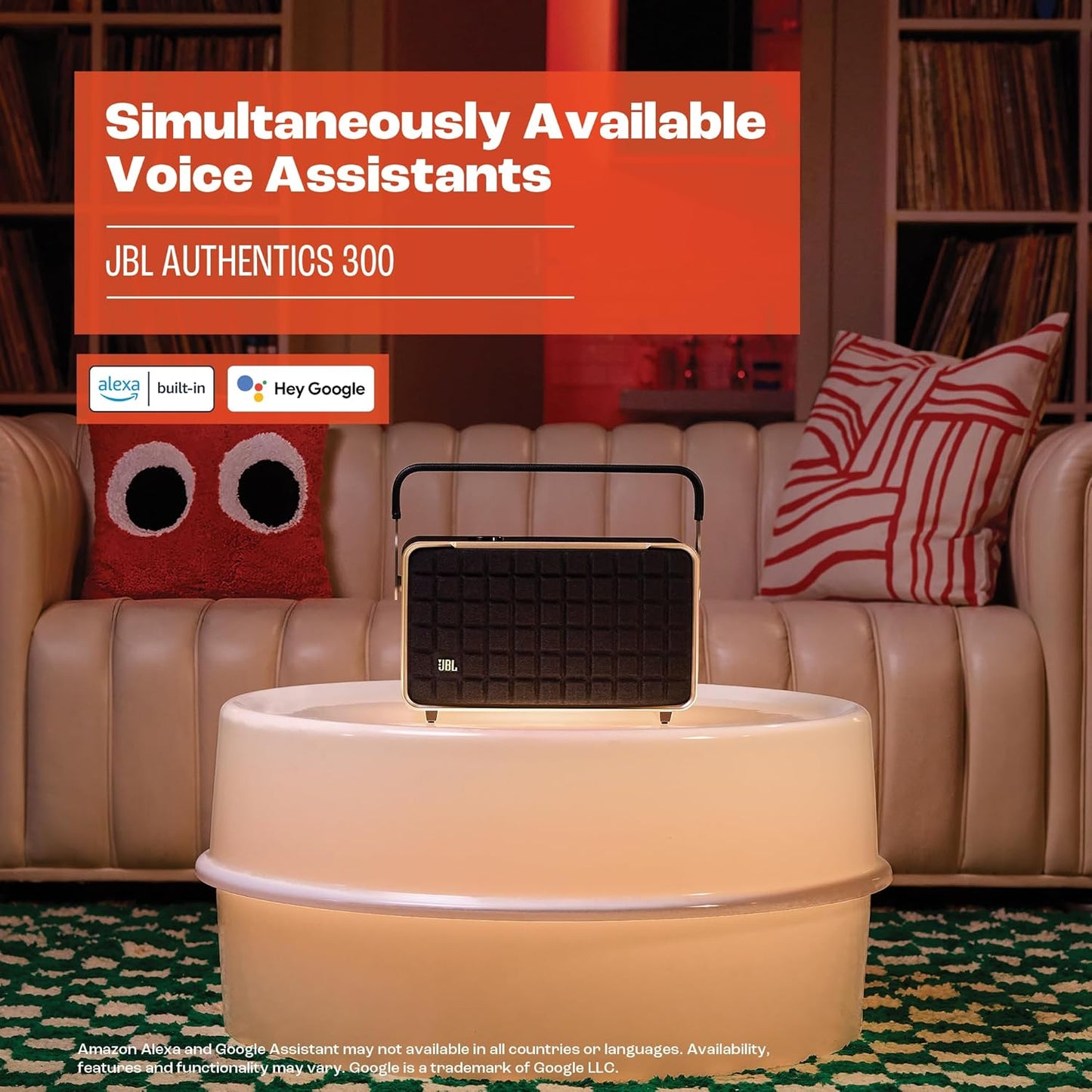 JBL Authentics 300 Smart Home Speaker - Black