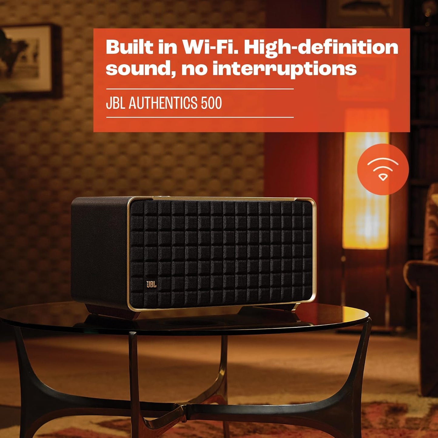 JBL Authentics 500 Smart Home Speaker - Black