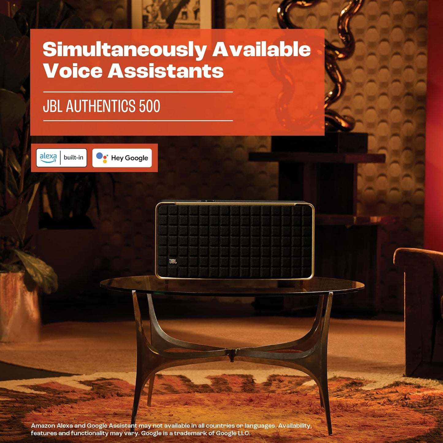 JBL Authentics 500 Smart Home Speaker - Black
