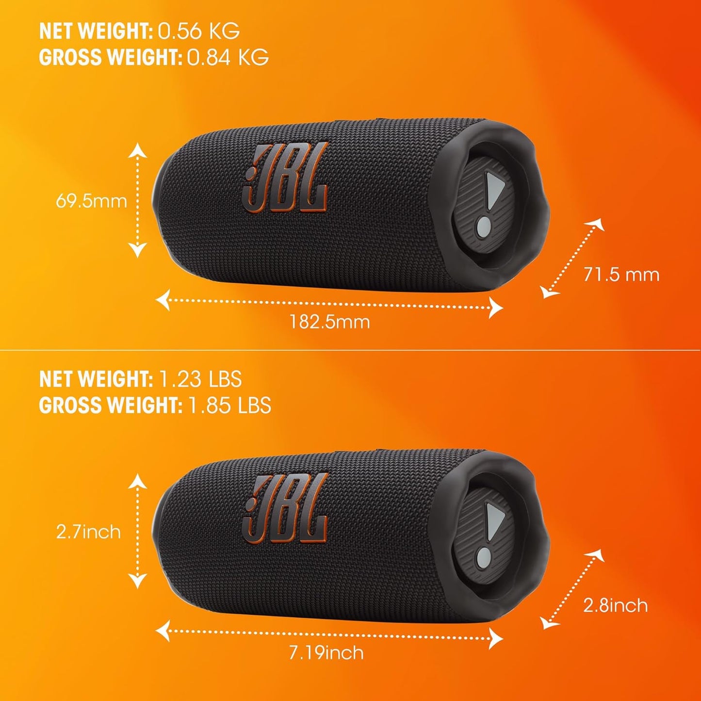 JBL FLIP7 Portable Bluetooth Speaker with Waterproof