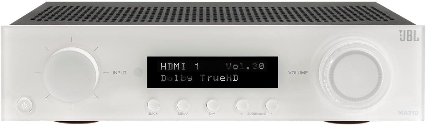 JBL MA310 60W 5.2ch Bluetooth Capable HDR 4K Ultra HD Compatible AV Receiver