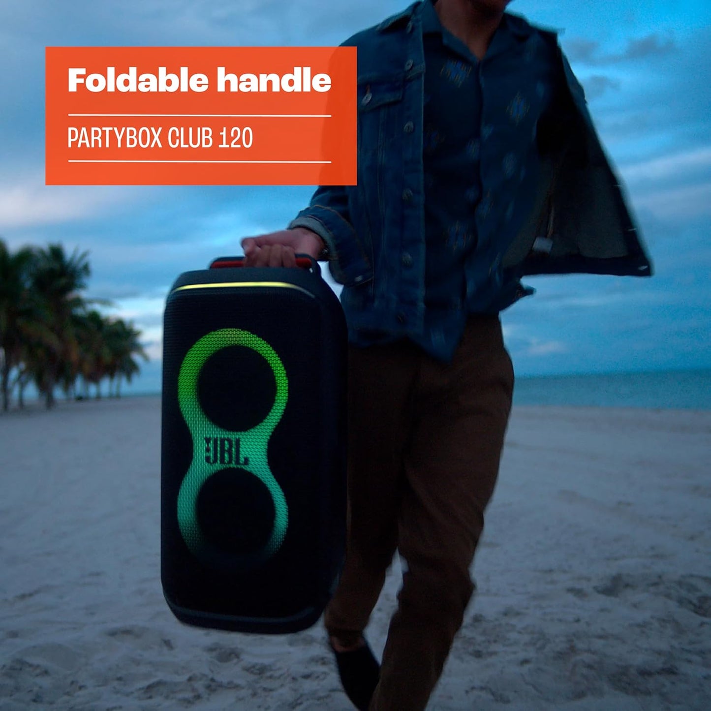 Bundle: JBL PartyBox Club 120 Portable Wireless Party Speaker + JBL Battery 200 for PartyBox Club 120