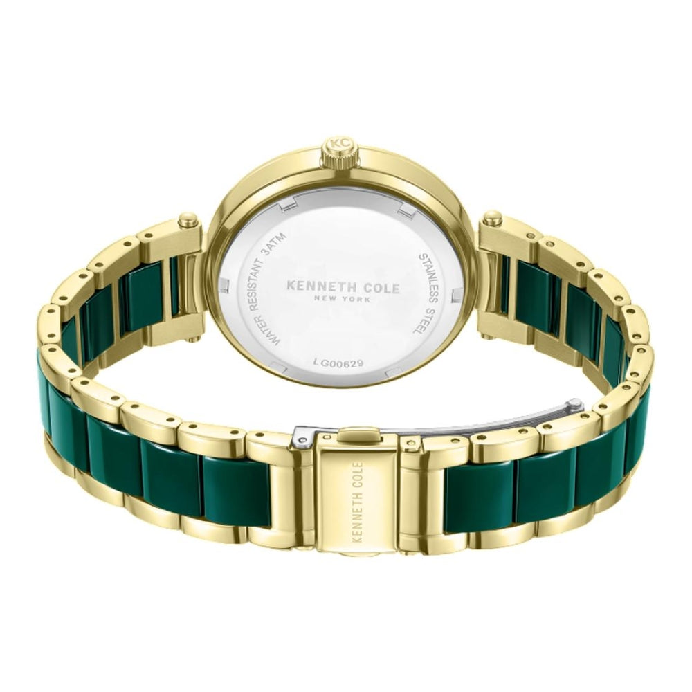 Kenneth Cole New York Classic Women's 37mm Bracelet Watch - Green/Gold