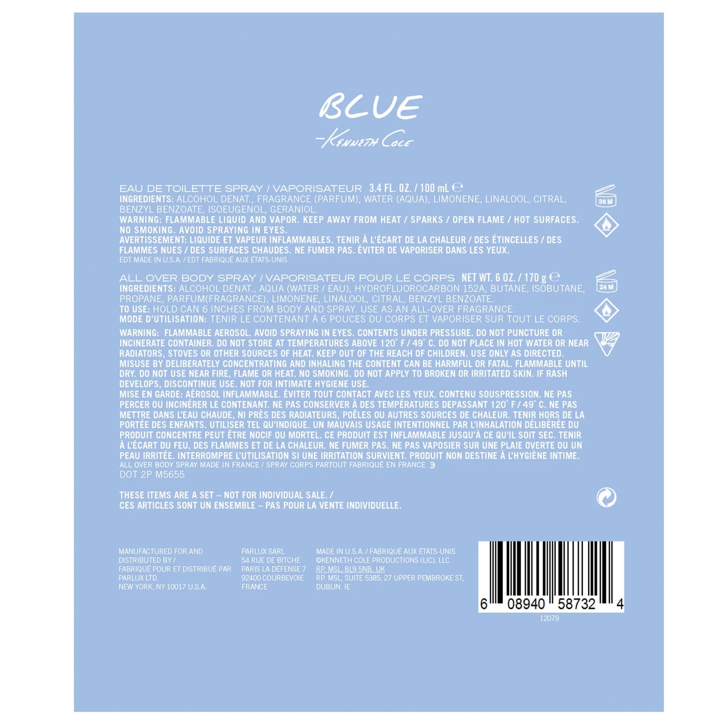 Kenneth Cole Blue Men's (2-Piece) Eau de Toilette Gift Set