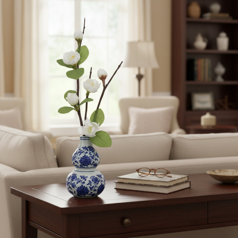 Allstate Floral 10.5" Blossom Flower Arrangement with Ceramic Vase