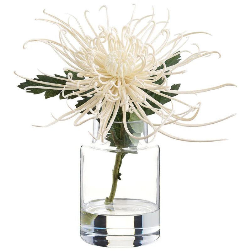 Allstate Floral 9.5" Spider Mum Flower Arrangement with Glass Vase