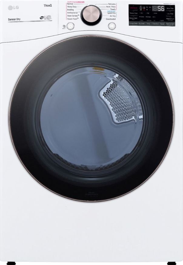 LG DLEX4000 7.4 cu. ft. Stackable Smart Electric Dryer with Steam and Built-In Intelligence