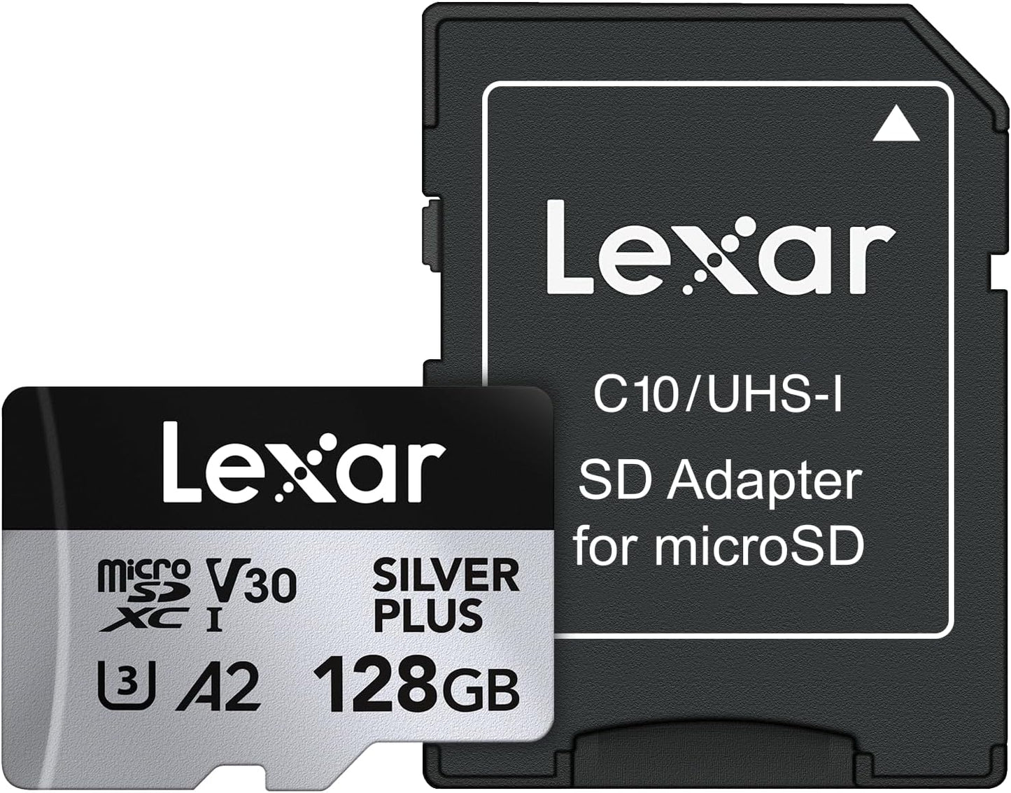 Lexar Professional SILVER PLUS Series microSDXC UHS-I Card with SD Adapter