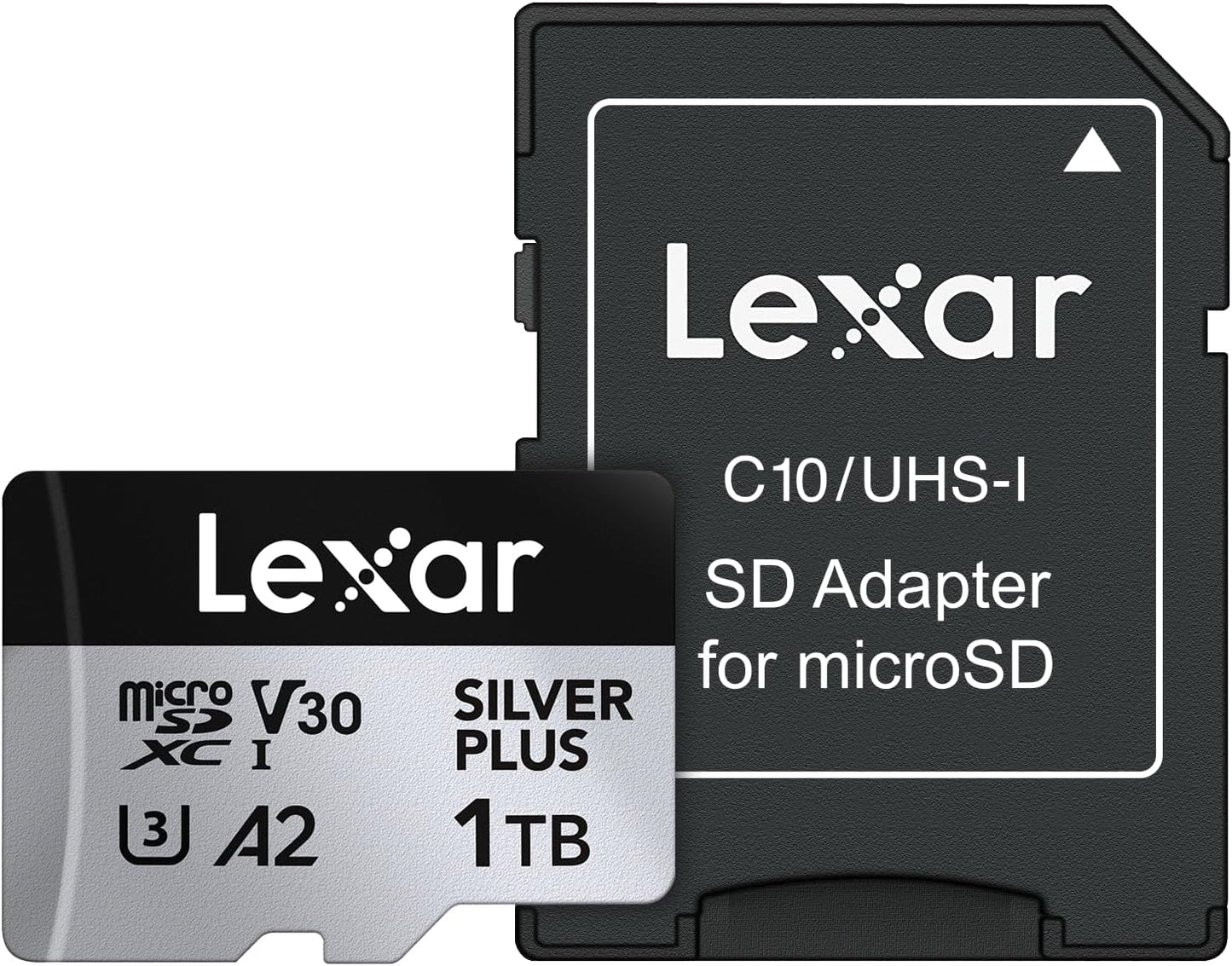 Lexar Professional SILVER PLUS Series microSDXC UHS-I Card with SD Adapter