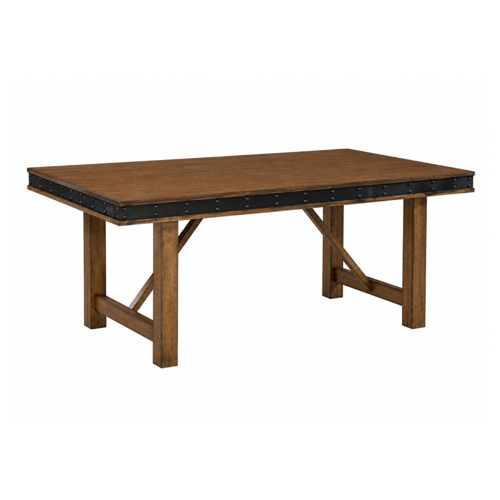 Midnight (6-Piece) Dining Table Set with Bench by Best Home - Brown/Black