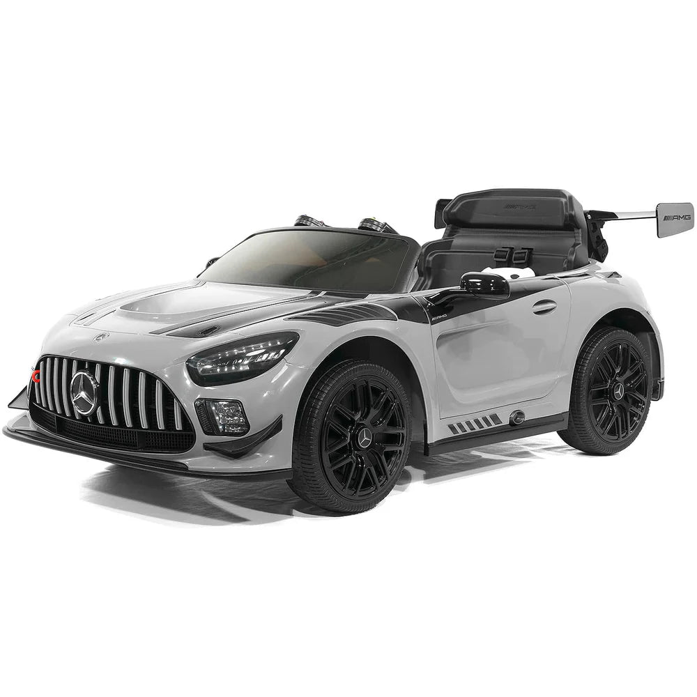 Mercedes AMG GT3 EVO 12V Kids Ride-On Car - Gray